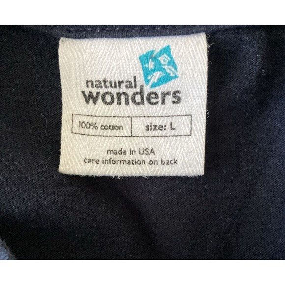 Vintage 90's Natural Wonders Blue T-Shirt Size L Frogs Single Stitch USA Unisex - Picture 3 of 9